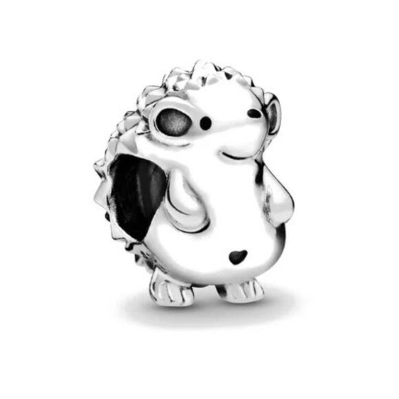 🎆Silver Hedge Hog, Made to work with Pandora Bracelets - Picture 1 of 3